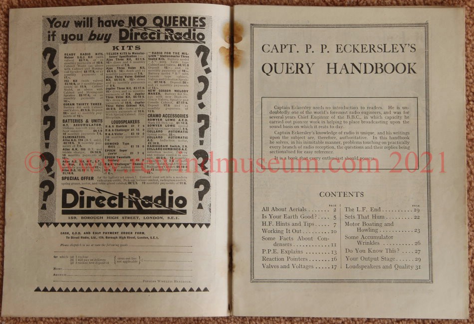 Capt. P.P. Eckersley's Query Handbook.