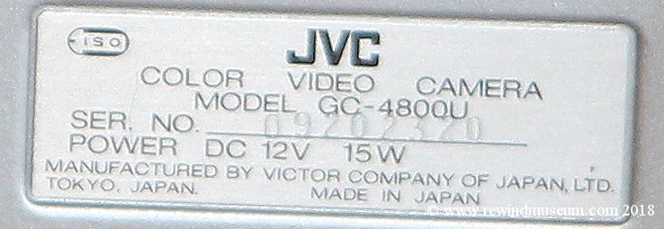 JVC GC-4800U colour video camera