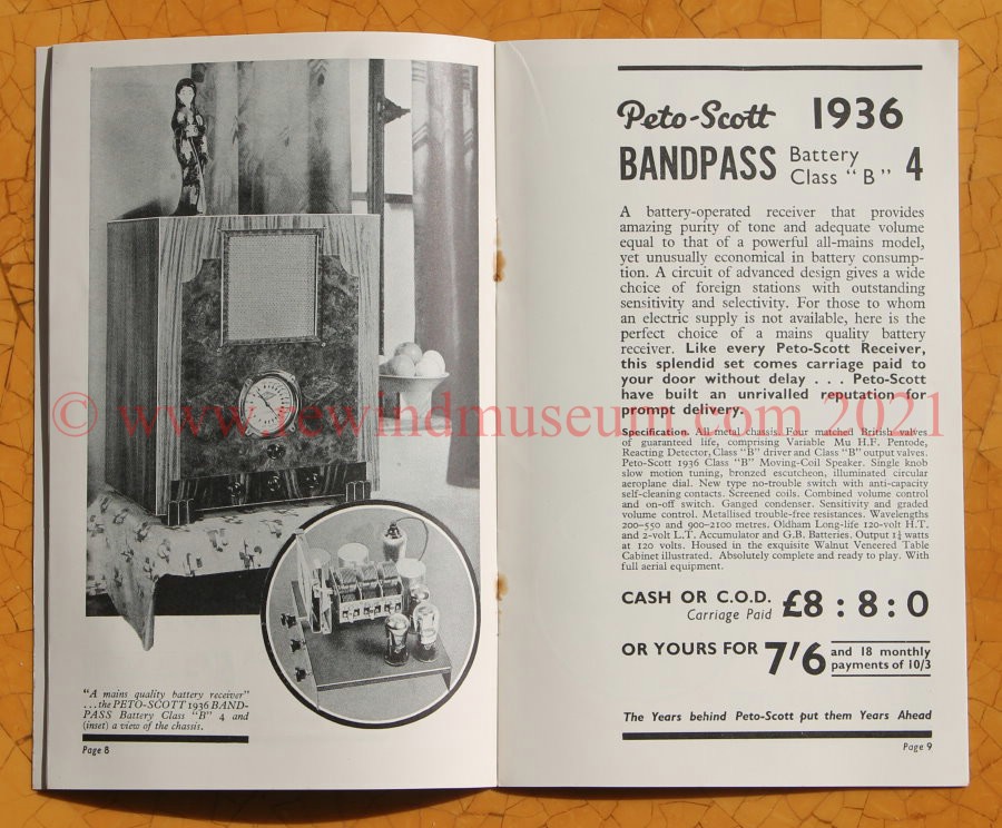 The Peto Scott brochure from 1936