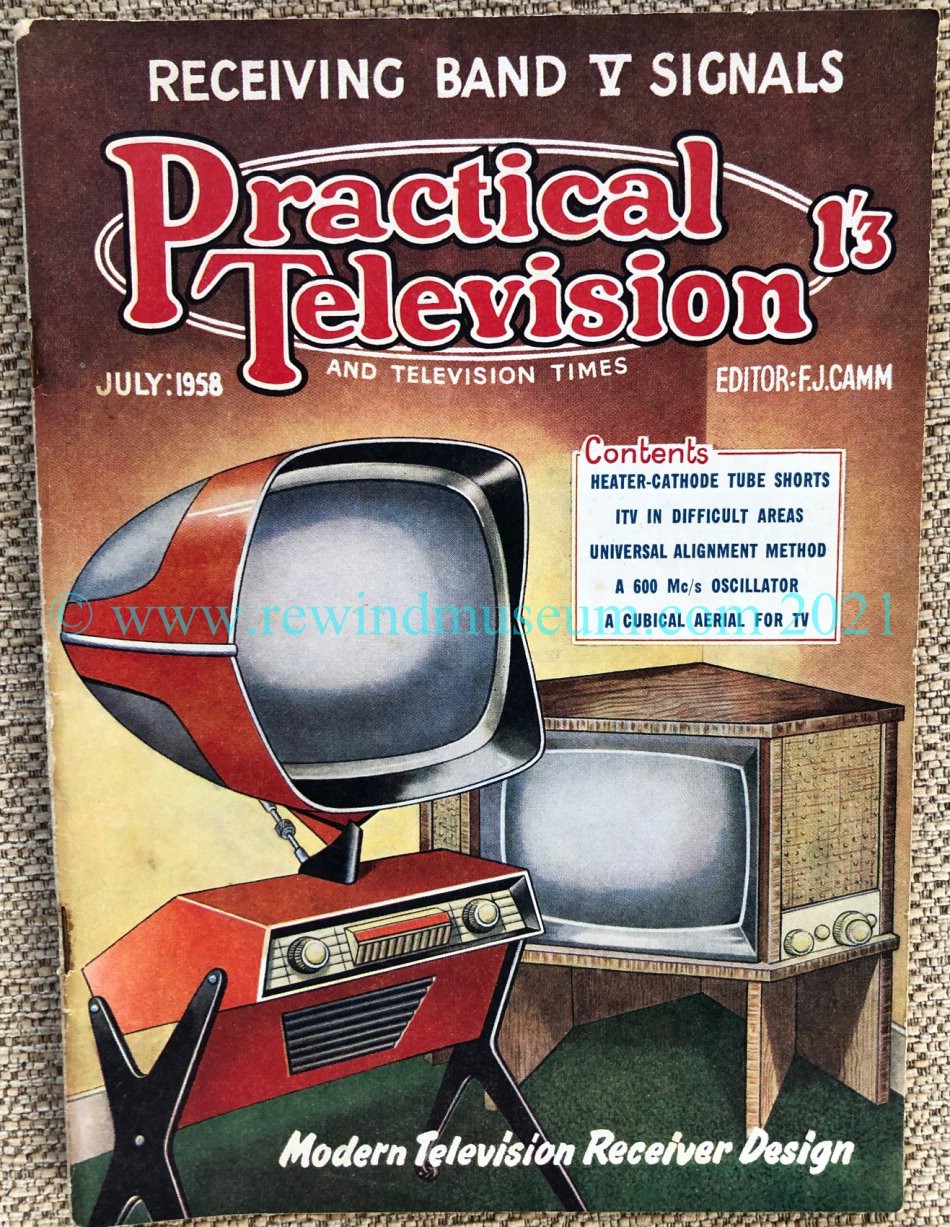 Practical Television magazine. July 1958.