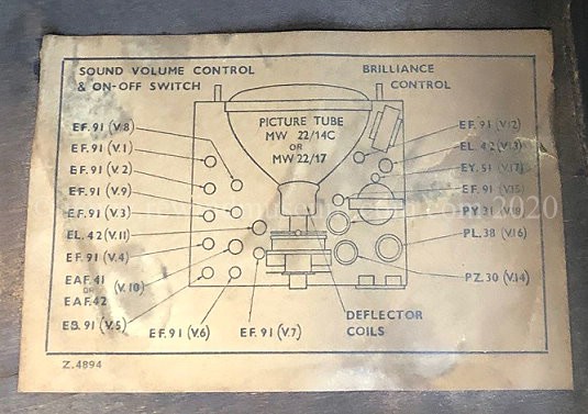 1949. Thorn 941T Television Chassis